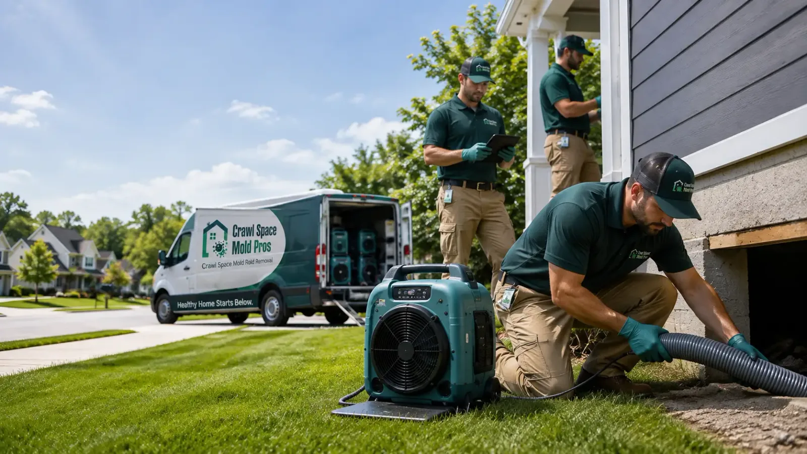 Crawl Space Mold Removal in Newcastle, CA
